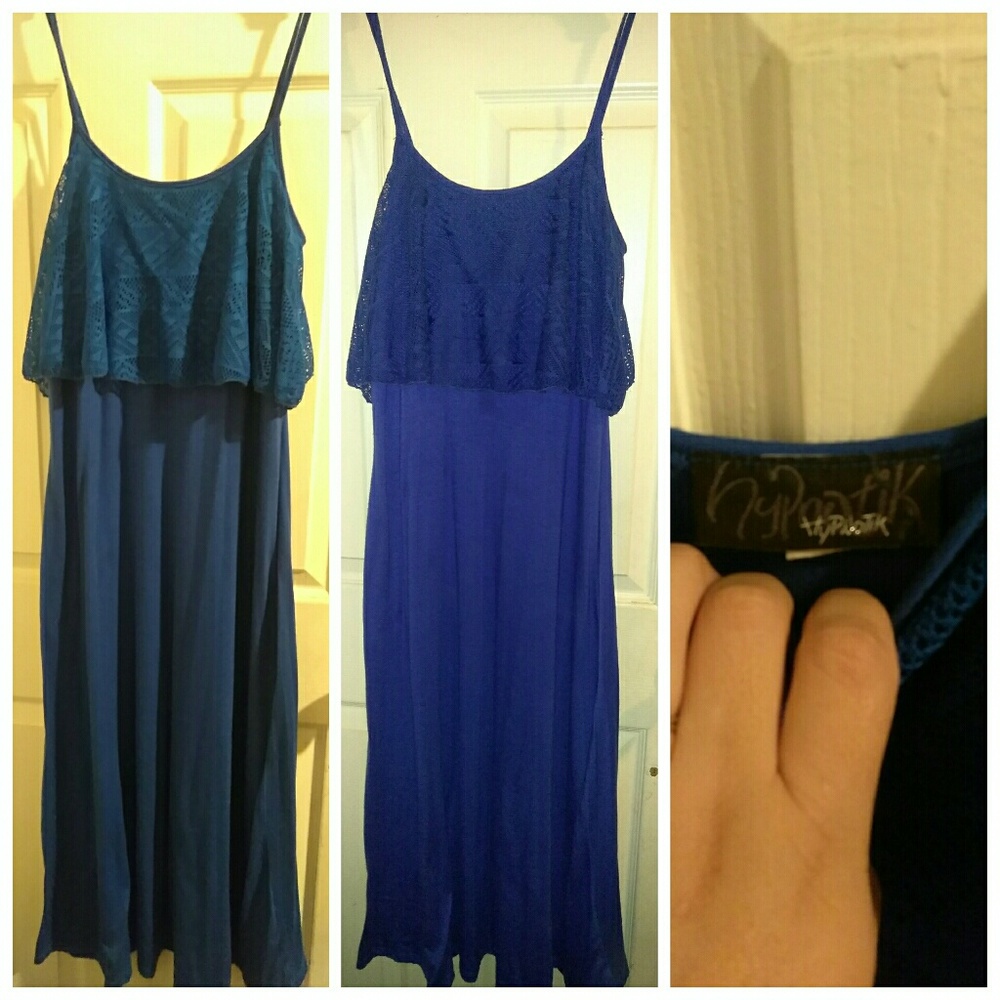 Royal blue maxi dress